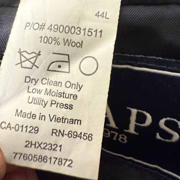 Chaps 100% Wool Blazer Sport Coat Check Gray, Brown, Black Size 44L - Picture 2 of 9